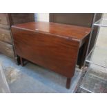 MAHOGANY DROP LEAF DINING TABLE