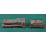 PRE WAR GAUGE O GAUGE CLOCKWORK TRAIN - COUNTY OF BEDFORD,