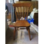 COUNTRY STYLE WOODEN CHILD'S CHAIR