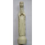CARVED IVORY FIGURE OF LADY MADONNA
