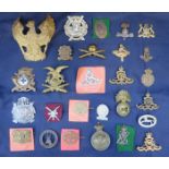COLLECTION OF VARIOUS BRITISH BADGES AND OTHER ARMY BADGES.