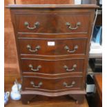 20th CENTURY SMALL MAHOGANY CHEST OF FOUR DRAWERS