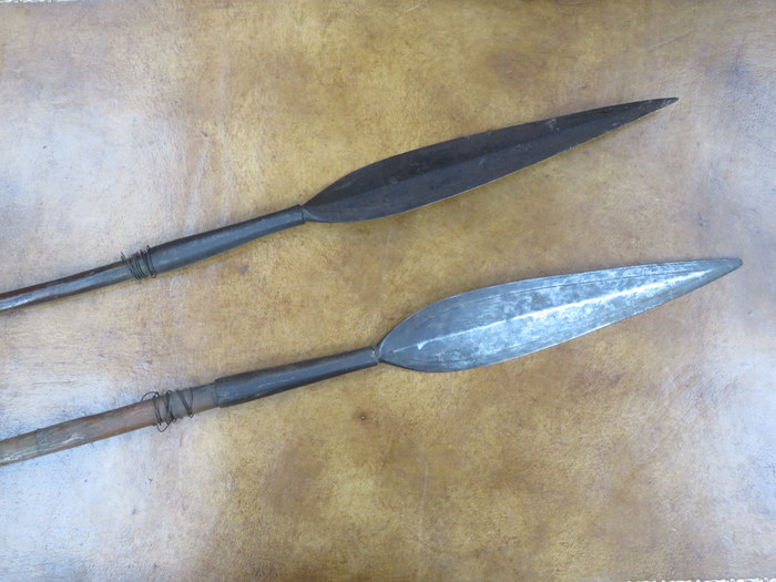 PAIR OF CENTRAL AFRICAN SPEARS,