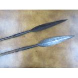 PAIR OF CENTRAL AFRICAN SPEARS,