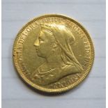 1896 GOLD FULL SOVEREIGN