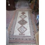 THREE VARIOUS DECORATIVE FLOOR RUG