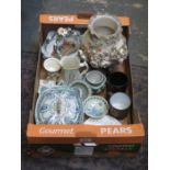 SUNDRY CERAMICS INCLUDING RELIEF DECORATED ITEMS AND JASPERWARE, ETC.