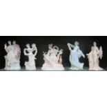 SET OF FIVE WEDGWOOD CLASSICAL COLLECTION FIGURES