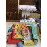 QUANTITY OF SINDY DOLLS AND ACCESSORIES, PELHAM PUPPETS, ETC.