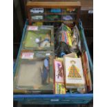 COLLECTION OF MODERN DIECAST MODELS INCLUDING CASE AND VARIOUS SOLDIERS, MODEL GLIDERS ETC.