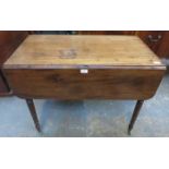 VICTORIAN MAHOGANY DROP LEAF PEMBROKE TABLE