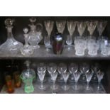PARCEL OF COLOURED & OTHER GLASSWARE