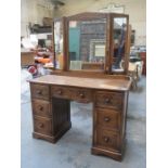 OAK DRESSING TABLE