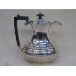 HALLMARKED SILVER COFFEE POT, CHESTER ASSAY,