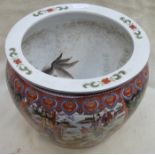 ORIENTAL CERAMIC GLAZED FISH BOWL