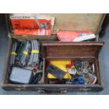 CASE CONTAINING TRACK, TRANSPORTERS, CARRIAGES, ETC,