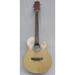 20th CENTURY ACOUSTIC GUITAR, TIGER FLAME BY EARTHFIRE,