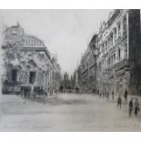 FOUR SMALL ETCHINGS BY WALTER EDWIN LAW ALL DEPICTING LIVERPOOL SCENES