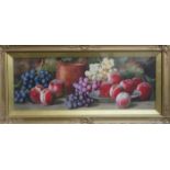 GIOVANNI BARBARO (ARTHUR DUDLEY) GILT FRAMED STILL LIFE OIL PAINTING DEPICTING A SELECTION OF