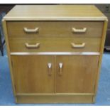 20th CENTURY LIGHT OAK TALL BOY CHEST