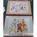 PAIR OF PICTURES DEPICTING ORIENTAL FIGURES,