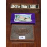 CASED VINTAGE DOMINOES,