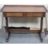 VICTORIAN MAHOGANY SMALL TWO DRAWER WASH STAND