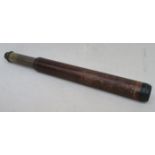 19th CENTURY SINGLE DRAWER DAY OR NIGHT MARINE TELESCOPE BY T HARRIS & SONS,