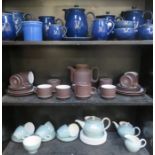 PARCEL OF DENBY STONEWARE + HORNSEA AND WEDGWOOD TEAWARE