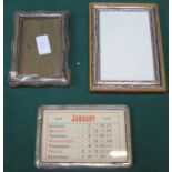 THREE VARIOUS HALLMARKED SILVER PHOTO FRAMES