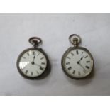 HALLMARKED SILVER FOB WATCH PLUS ANOTHER FOB WATCH