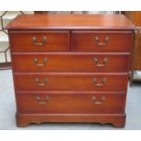 20th CENTURY TWO OVER THREE CHEST OF DRAWERS