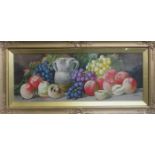 GIOVANNI BARBARO (ARTHUR DUDLEY) GILT FRAMED STILL LIFE OIL PAINTING DEPICTING A SELECTION OF