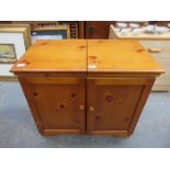 20th CENTURY TEAK CABINET CONTAINING HOSTESS TROLLEY