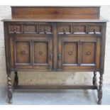 1920s/30s BARLEY TWIST OAK SIDEBOARD