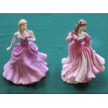 ROYAL DOULTON PRETTY LADIES FIGURE OF THE YEAR 2005- VICTORIA HN4623 AND ALSO ROYAL DOULTON FIGURE