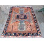 DECORATIVE MIDDLE EASTERN FLOOR RUG,