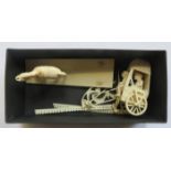 CARVED IVORY RICKSHAW (AT FAULT)