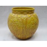 BURMANTOFTS FAIENCE FLORAL DECORATED LARGE JARDINIERE