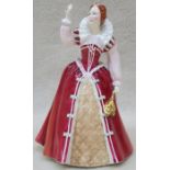 ROYAL DOULTON LIMITED EDITION 'QUEENS OF THE REALM' CERAMIC FIGURE- QUEEN ELIZABETH I, HN3099,