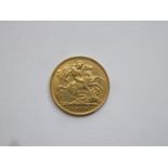 1908 GOLD HALF SOVEREIGN