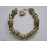 9CT GOLD GATE BRACELET