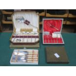 SMALL PARCEL OF BOXED SILVER PLATED FLATWARE