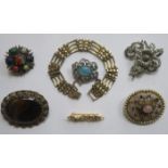 SMALL GATE BRACELET + VARIOUS COSTUME JEWELLERY