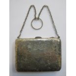 HALLMARKED SILVER COIN PURSE, BIRMINGHAM ASSAY.