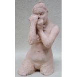 UNGLAZED TERRACOTTA FIGURE,