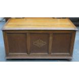 PANELLED OAK BLANKET BOX