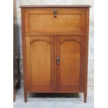 LATE 19th CENTURY MAHOGANY EX GRAMAPHONE CABINET