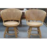 PAIR OF BENTWOOD AND BERGERE CONSERVATORY CHAIRS