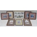 MIXED LOT OF VARIOUS FRAMED PRINTS INCLUDING HERDMAN, ETC.